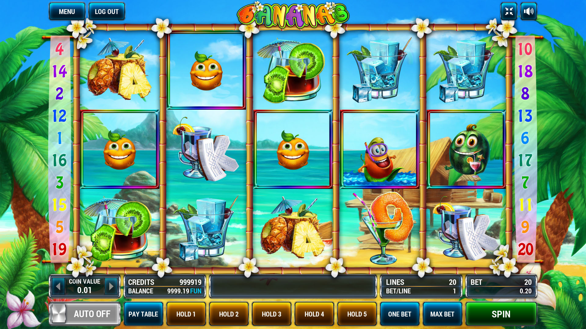 Juego bananas